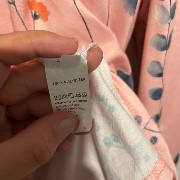 Women’s Plus Size Floral And Pink Long Sleeve Top, Easter Or Spring, Size 5XL - Picture 2 of 4